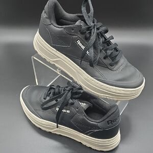 Reebok | Women's | Black and Cream Sneakers | Thick Sole | Size 8